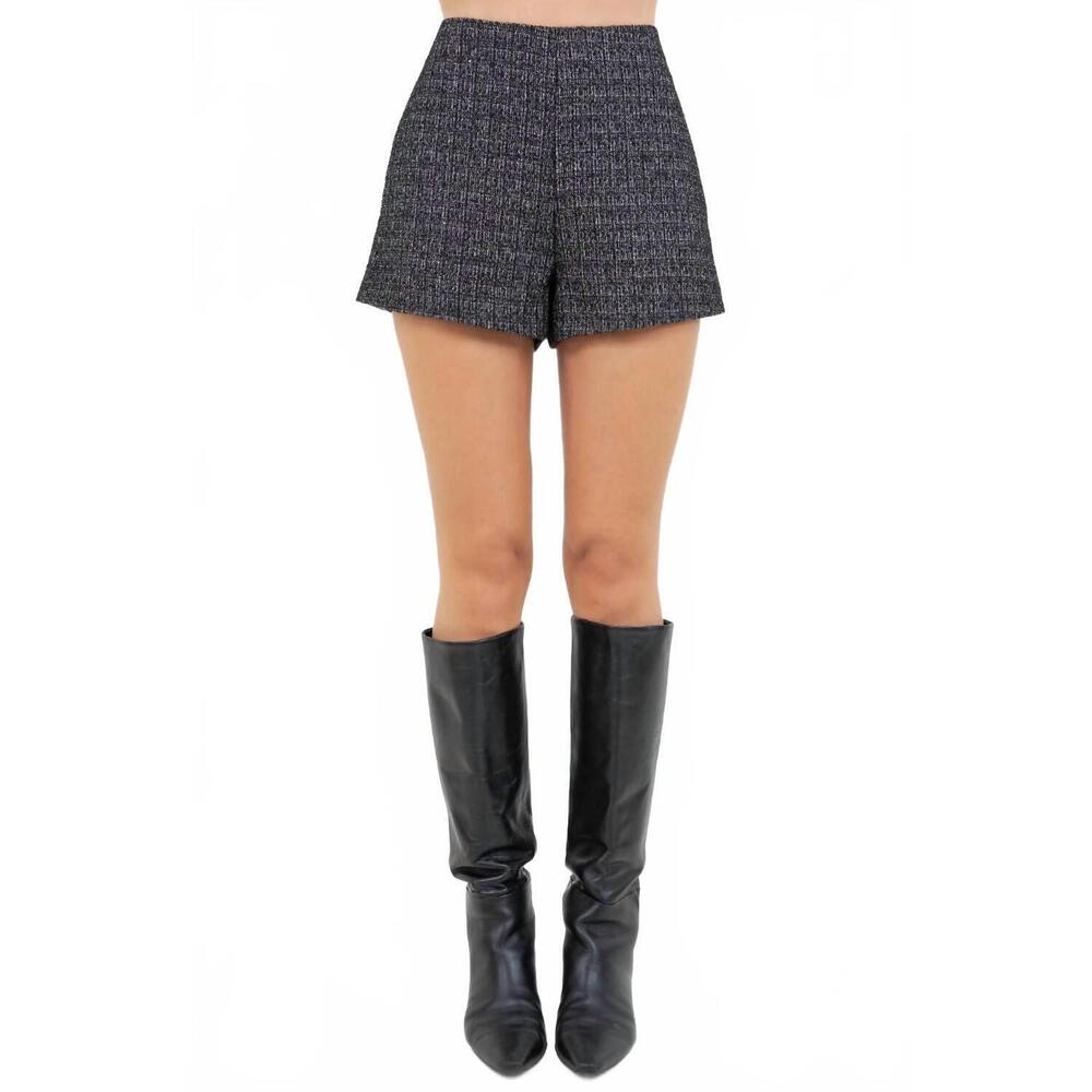 NEW WHITEROOM+CACTUS tweed mini shorts in grey